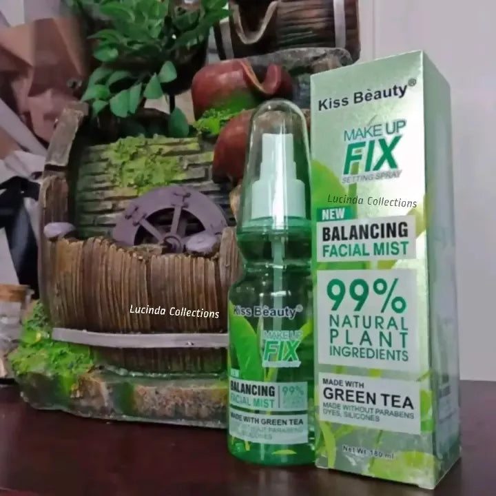 Kiss Beauty Green Tea / Aloe Vera / Rose Water Makeup Fix Setting Spray