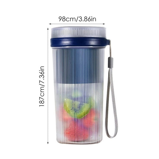 Jubake 400ml Rechargeable Portable Blender – USB Charging, 1500mAh Battery, Mini Smoothie & Juice Maker