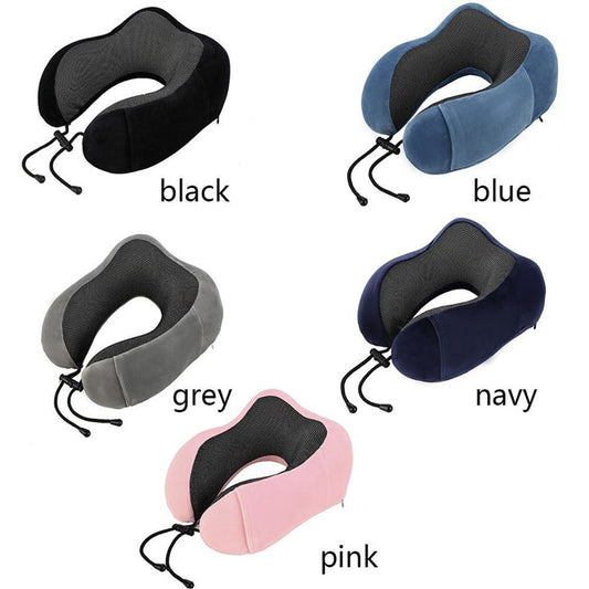 Memory Foam Neck Pillow – Ergonomic Support for Travel & Napping