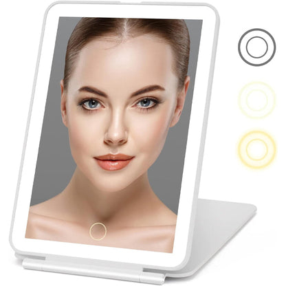 Lighted Makeup Mirror Travel Mirror Compact Slim LED Vanity Mirror with Lights