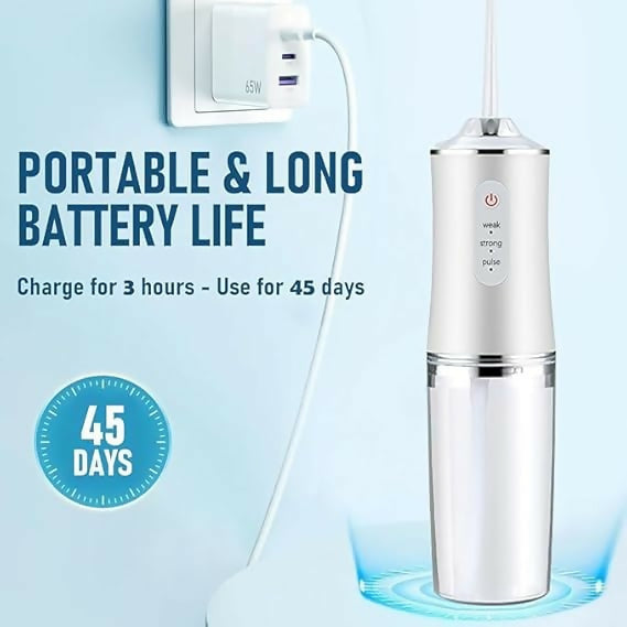 Oral Irrigator Portable Dental Water Flosser USB Rechargeable Water Jet Floss Tooth Pick 