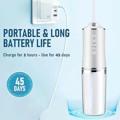 Oral Irrigator Portable Dental Water Flosser USB Rechargeable Water Jet Floss Tooth Pick 