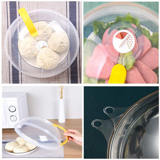 Microwave Cover for Foods, BPA Free Microwave Plate Cover with Adjustable Steam Vents