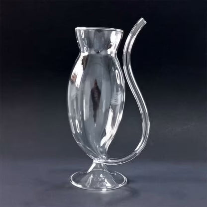 300ml Curved Straw Cocktail Glass (Per Pc)
