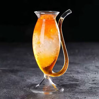 300ml Curved Straw Cocktail Glass (Per Pc)