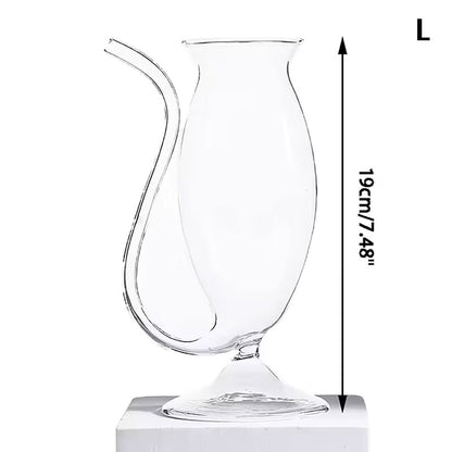 300ml Curved Straw Cocktail Glass (Per Pc)