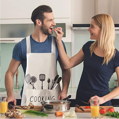 Kitchen Apron For Men And Women, Apron For Kitchen Cooking, Waterproof Fashion Apron With Pocket (Pack of 1)