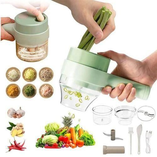 4 In 1 Electric Handheld Cooking Hammer Vegetable Cutter / Food Chopper