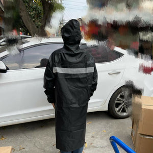 Unisex Adult Raincoat with Cap – Waterproof Full-Body Coverage for Heavy Rain, Outdoor Work, Travel & Biking