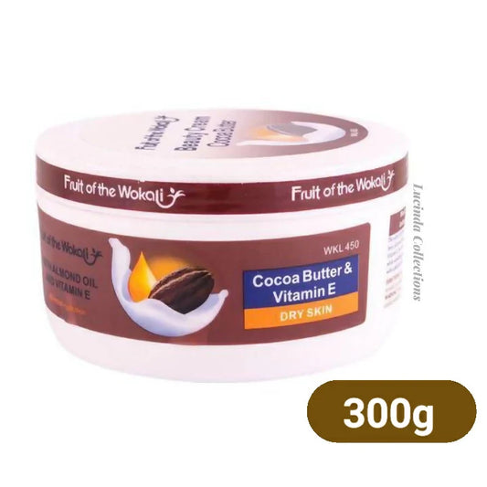 Fruit of the Wokali Cocoa Butter Beauty Cream With Almond Oil & Vitamin E-300g