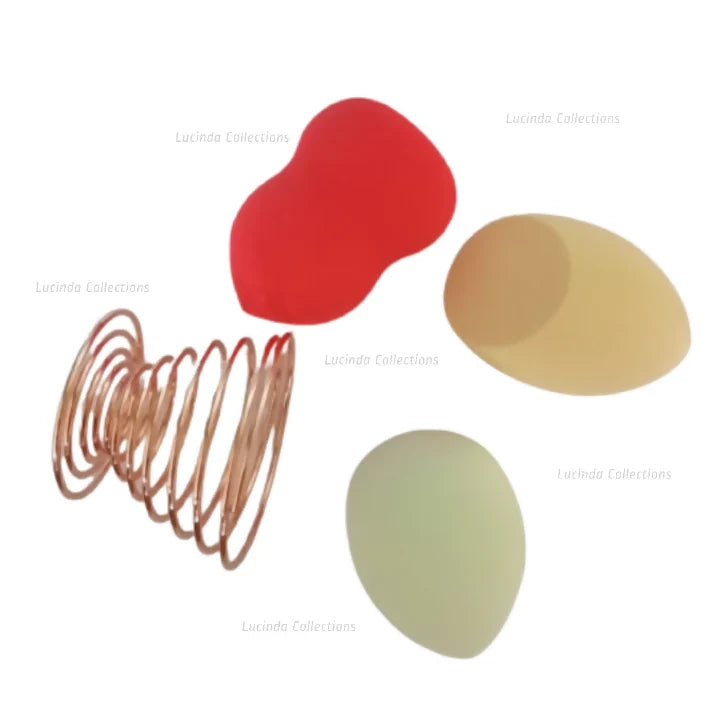 Makeup Puffs Sponge With Holder Stand