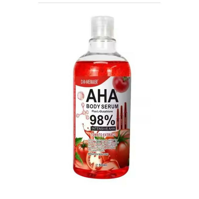 DR MEINAIER 98% AHA Body Serum Plus L-Glutathlone Tomato Extract - 500ml
