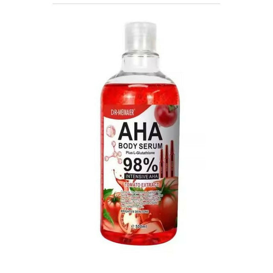 DR MEINAIER 98% AHA Body Serum Plus L-Glutathlone Tomato Extract - 500ml