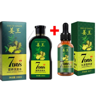Oil + Shampoo - King Of Ginger 7 Days Ginger Germinal Hair Growth
