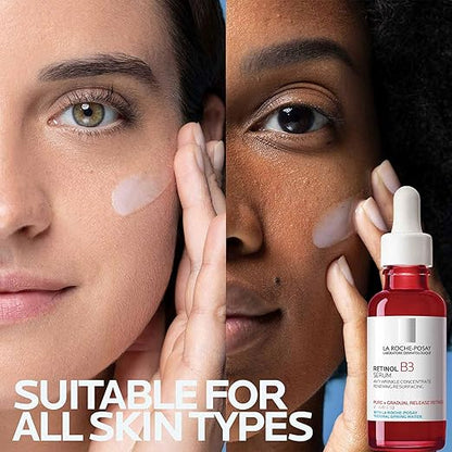 La Roche-Posay Pure Retinol Face Serum with Vitamin B3, Anti Aging Face Serum for Lines, Wrinkles & Premature Sun Damage to Resurface & Hydrate, Suitable for Sensitive Skin, 30ML/1.0 Fl. Oz