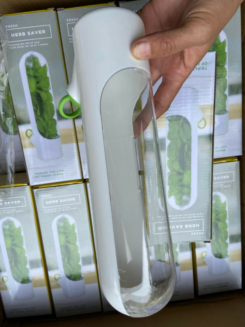 Fresh Herb Fridge Storage Container – Airtight Keeper for Herbs & Vegetables | BPA-Free, Reusable & Space-Saving