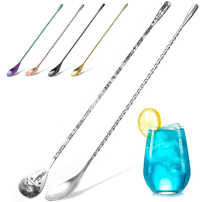 Steel Cocktail Stirring Spoon – 30cm