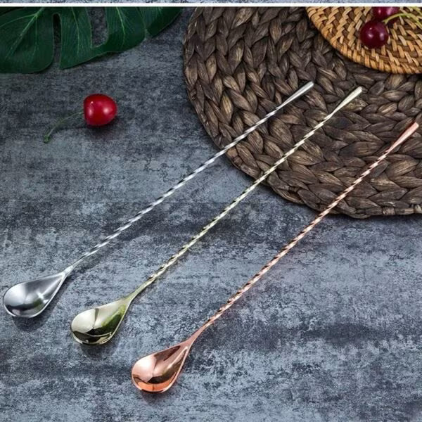 Steel Cocktail Stirring Spoon – 30cm