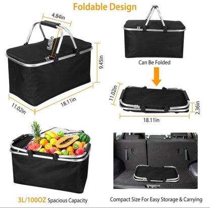 High-Quality Insulated Picnic Bag – Thermal Lunch & Food Cooler Tote for Outdoor Adventures