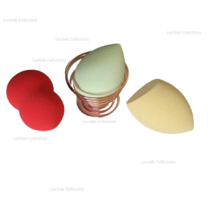 Makeup Puffs Sponge With Holder Stand