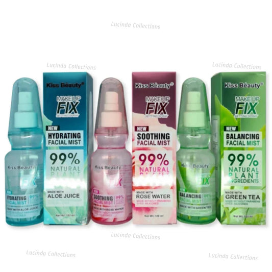 Kiss Beauty Green Tea / Aloe Vera / Rose Water Makeup Fix Setting Spray