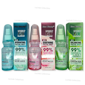 Kiss Beauty Green Tea / Aloe Vera / Rose Water Makeup Fix Setting Spray