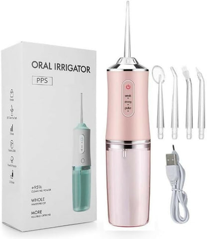 Oral Irrigator Portable Dental Water Flosser USB Rechargeable Water Jet Floss Tooth Pick 