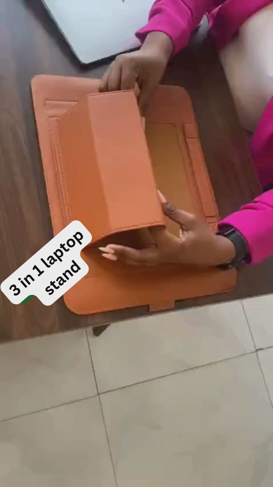 3-in-1 Laptop Sleeve &amp; Stand