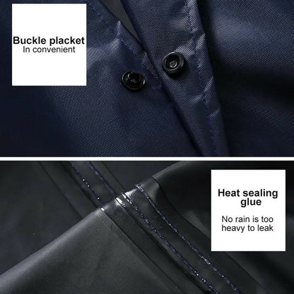 Unisex Adult Raincoat with Cap – Waterproof Full-Body Coverage for Heavy Rain, Outdoor Work, Travel & Biking